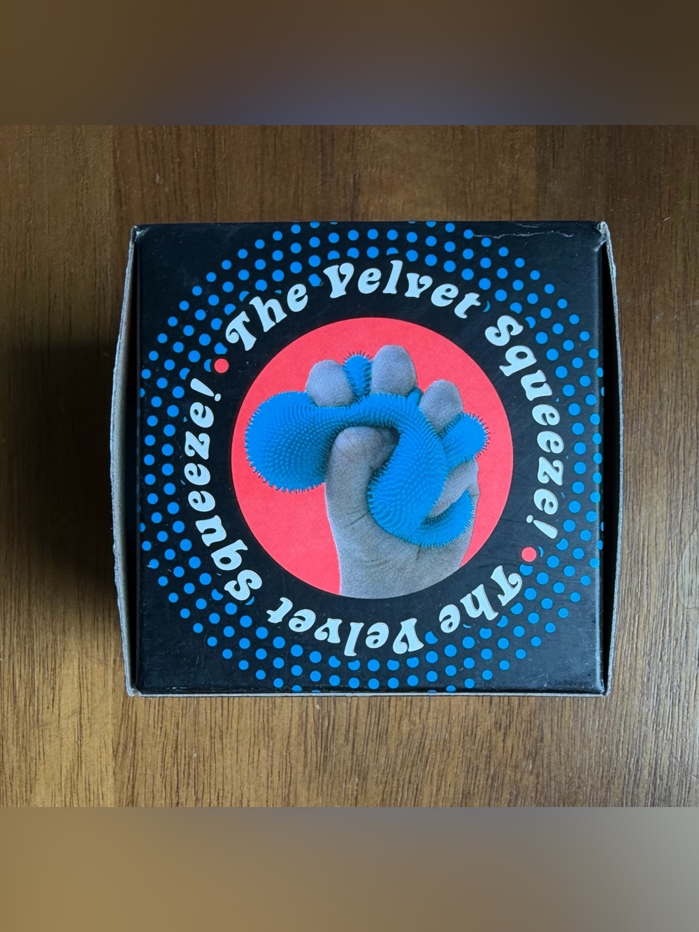 Needoh Blue Fuzz Ball Squishy Velvet Squeeze FuzzBall NEW IN BOX SEALED - Picture 2 of 6